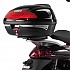 [해외]기비 Monolock Piaggio Beverly 125/200/250/400/500 탑 케이스 후면 피팅 9137999804 Black