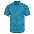 [해외]오들로 Chemise Mc Nikko Check 반팔 셔츠 4137970027 Mykonos Blue / Horizon Blue
