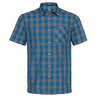 [해외]오들로 Chemise Mc Mythen 반팔 셔츠 4137970033 Mykonos Blue / Grey Melange