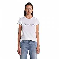[해외]SALSA JEANS 로고 In Beads 반팔 티셔츠 138010794 White