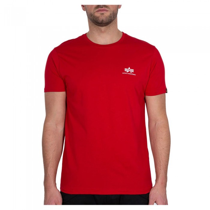 [해외]알파 인더스트리 Basic Small 로고 반팔 티셔츠 138022124 Rbf Red