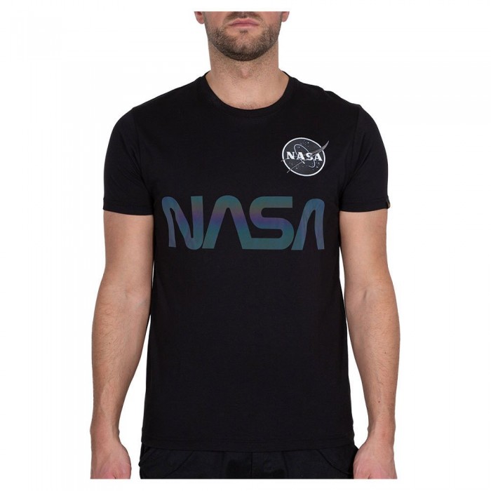 [해외]알파 인더스트리 NASA 레인bow Ref 반팔 티셔츠 138049534 Black