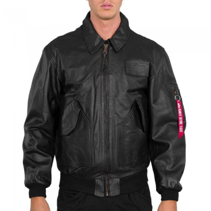 [해외]알파 인더스트리 CWU Leather 재킷 138019446 Black