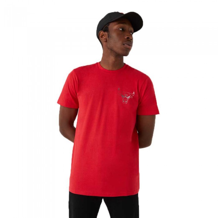 [해외]뉴에라 NBA Fade 로고 Chicago Bulls 반팔 티셔츠 138051400 Red