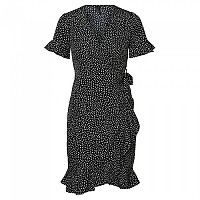 [해외]베로모다 짧은 드레스 Henna 2/4 Wrap Frill 138095796 Black / Aop Tiny Dots