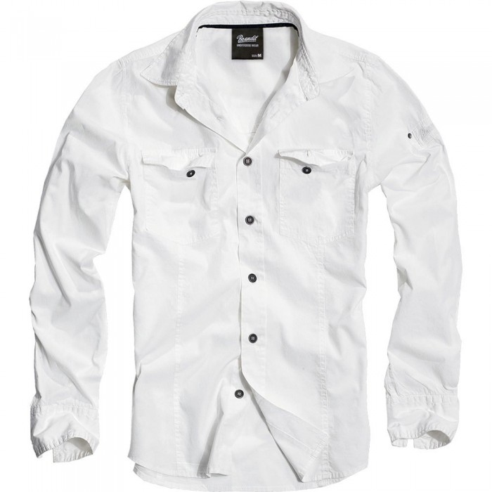 [해외]BRANDIT Slim 긴팔 셔츠 4138023255 White