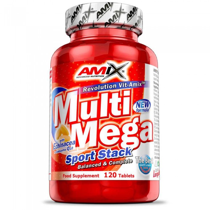 [해외]AMIX Multi Mega Stack 120 단위 중립적 맛 정제 12137599009 Red