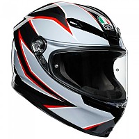 [해외]AGV OUTLET 풀페이스 헬멧 K6 Multi MPLK 9137757642 Flash Matt Black / Grey / Red