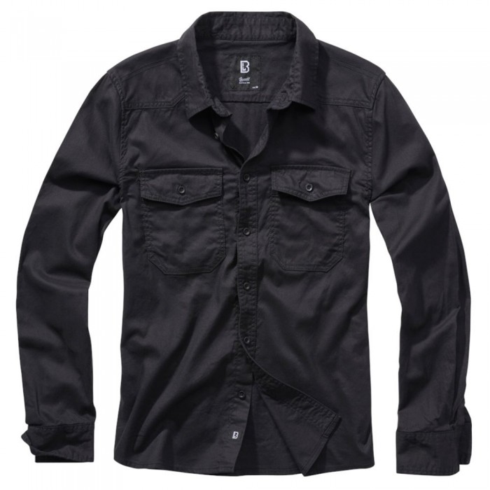 [해외]BRANDIT Flannel 긴팔 셔츠 9138023287 Black