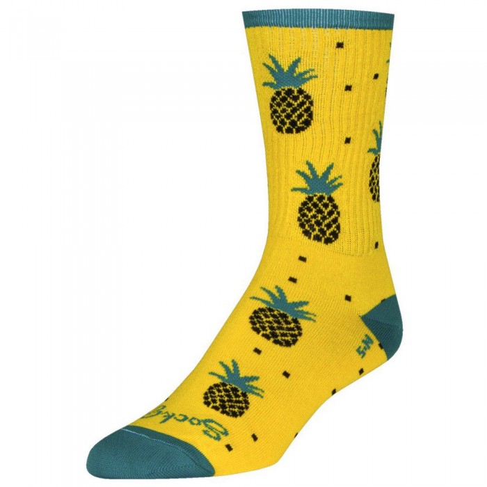 [해외]SOCKGUY Pineapple Crew 6´´ 양말 14138119824 Yellow / Blue