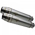 [해외]GPR EXHAUST SYSTEMS Deeptone Inox Caf? Racer 링크 파이프 없는 소음기 1100 스포츠 94-00 승인 9138136424 Silver / Silver