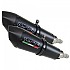 [해외]GPR EXHAUST SYSTEMS GPE Anniversary Titanium Double Hypermotard 1100/1100 Evo 07-12 인증된 슬립온 머플러 9138137716 Matt Black / Matt Black