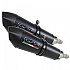 [해외]GPR EXHAUST SYSTEMS GPE Anniversary Titanium Double Monster 796 10-14 CAT 인증된 슬립온 머플러 9138138024 Matt Black / Matt Black