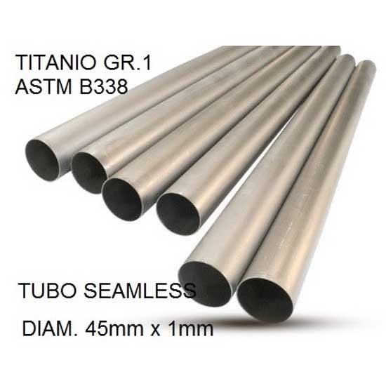 [해외]GPR EXHAUST SYSTEMS 티타늄 원활한 튜브 1000x45x1 Mm 9138156541 Silver