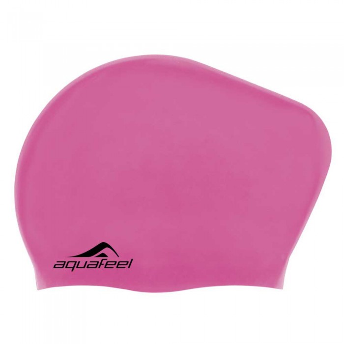 [해외]AQUAFEEL 수영 모자 롱 Hair Silicone 6138114457 Pink