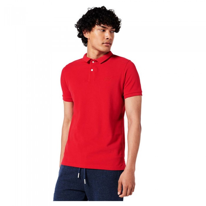 [해외]슈퍼드라이 Classic Pique 반팔 폴로 셔츠 138155718 Rouge Red