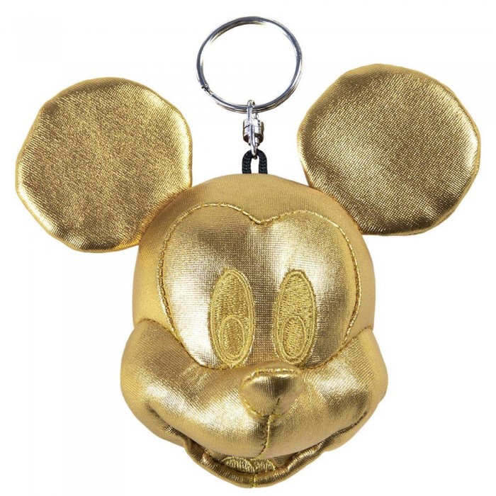 [해외]CERDA GROUP Mickey Plush Key Ring 7 cm Gold