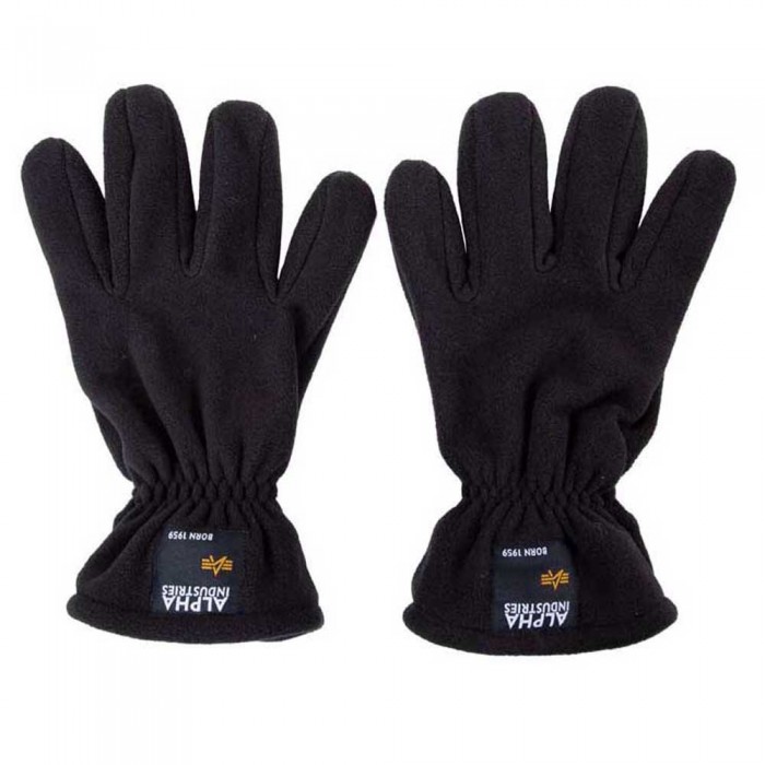 [해외]알파 인더스트리 Label Gloves Black