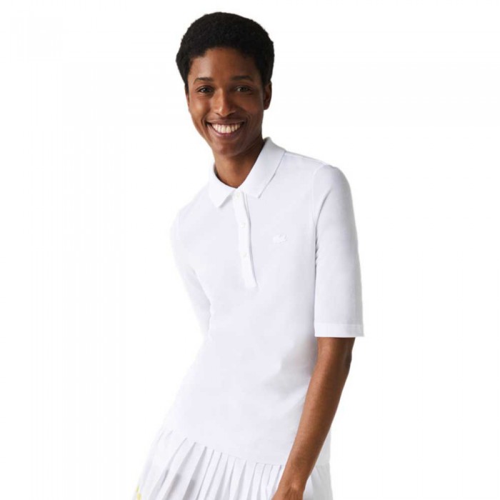[해외]라코스테 Slim Fit Short Sleeve Polo White