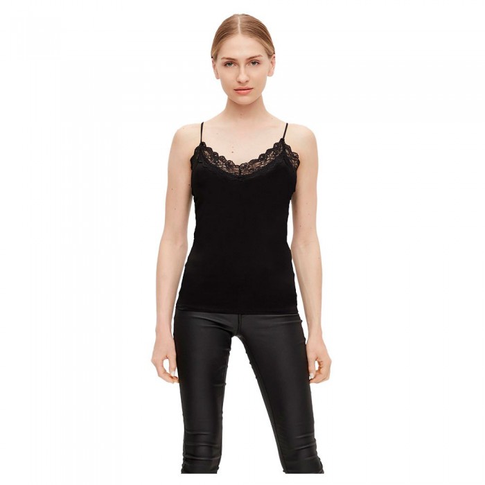 [해외]오브젝트 Leena New Lace 민소매 티셔츠 138121395 Black