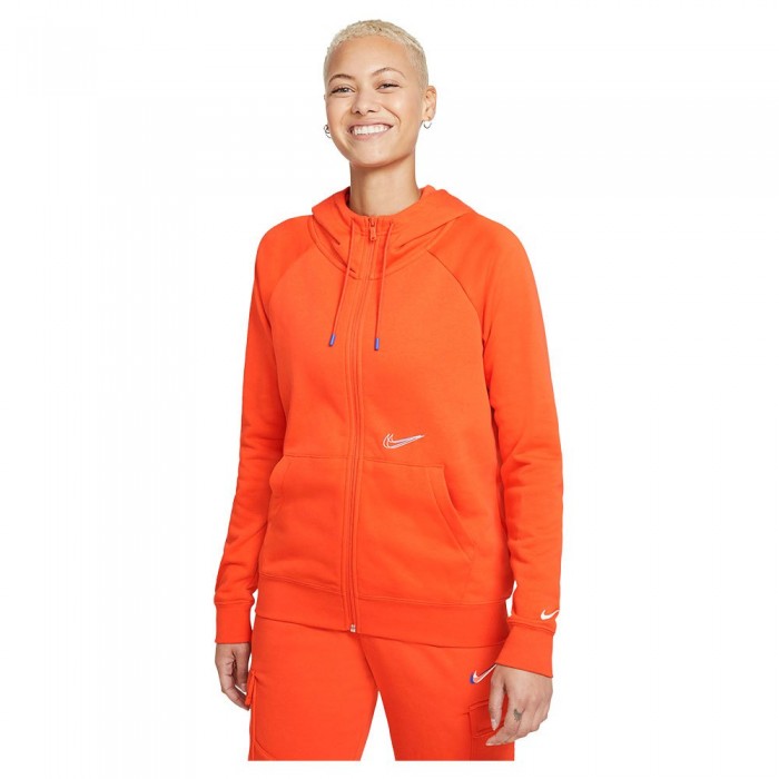[해외]나이키 Sportswear Essentials Print 풀지퍼 스웨트셔츠 138125873 Orange