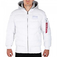 [해외]알파 인더스트리 MA-1 ZH Back Print Puffer FD 재킷 138020214 White