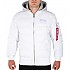 [해외]알파 인더스트리 MA-1 ZH Back Print Puffer FD 자켓 138020214 White