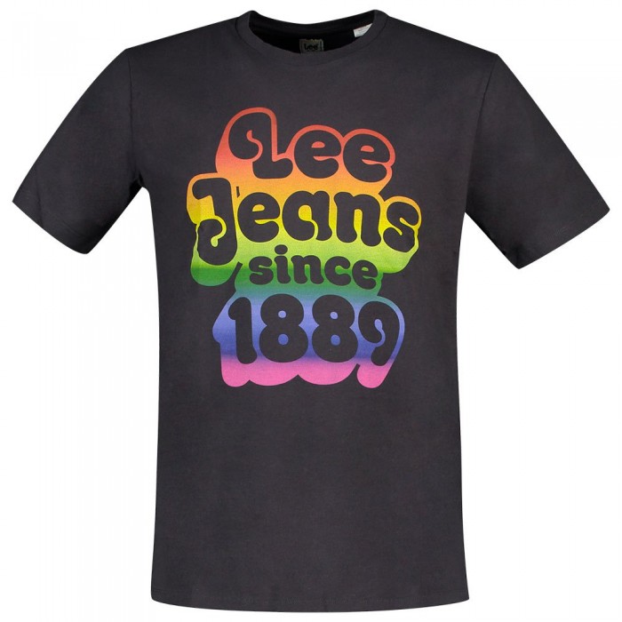 [해외]LEE Pride 반팔 티셔츠 138095547 Graphic Washed Black