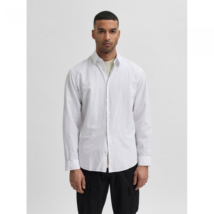 [해외]SELECTED Slim New 라인n 긴팔 셔츠 138099718 White
