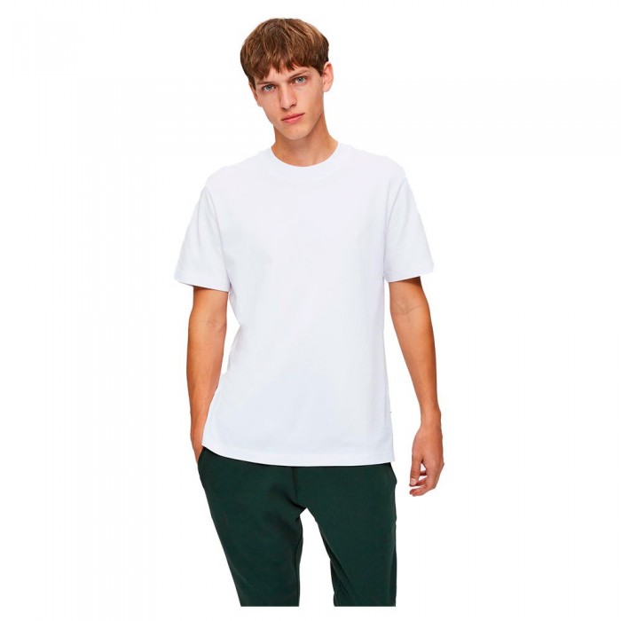 [해외]SELECTED Relax Colman 200 반팔 티셔츠 138112957 Bright White
