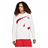 [해외]나이키 Sportswear Swoosh Semi Brushed Back 후드티 138126248 White / University Red