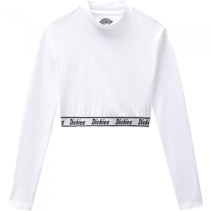 [해외]디키즈 Petersburg Crop 긴팔 하이넥 티셔츠 14138164718 White