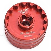 [해외]WHEELS MANUFACTURING Double Sided Bottom Bracket Socket 도구 1137870507 Red