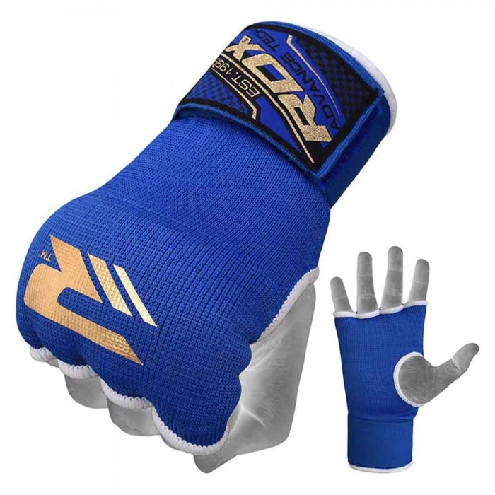 [해외]RDX SPORTS 패딩 내부 장갑 후크 & 루프 손목 스트랩 Gel 7136381066 Blue