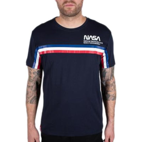 [해외]알파 인더스트리 NASA ISS 반팔 티셔츠 138020408 Rep.Blue