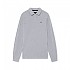 [해외]해켓 Slim Fit Logo 긴 소매 폴로 138236060 Light Grey Marl