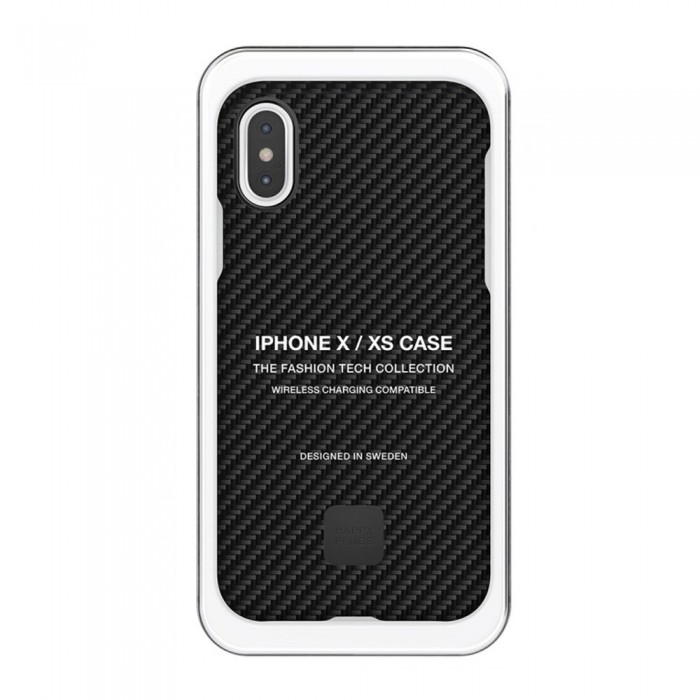 [해외]HAPPY PLUGS 덮개 Iphone X/XS Case 137647958 Carbon Fiber