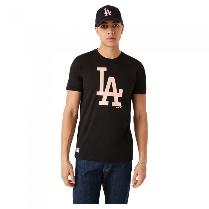 [해외]뉴에라 MLB Seasonal 팀 로고 Los Angeles Dodgers 반팔 티셔츠 138207505 Black