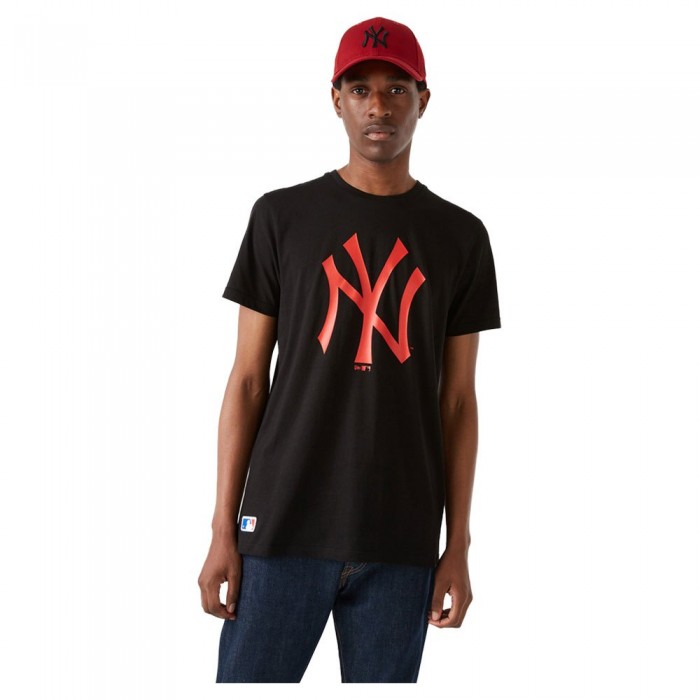 [해외]뉴에라 반팔 티셔츠 MLB Seasonal 팀 로고 New York Yankees 138207507 Heather Black