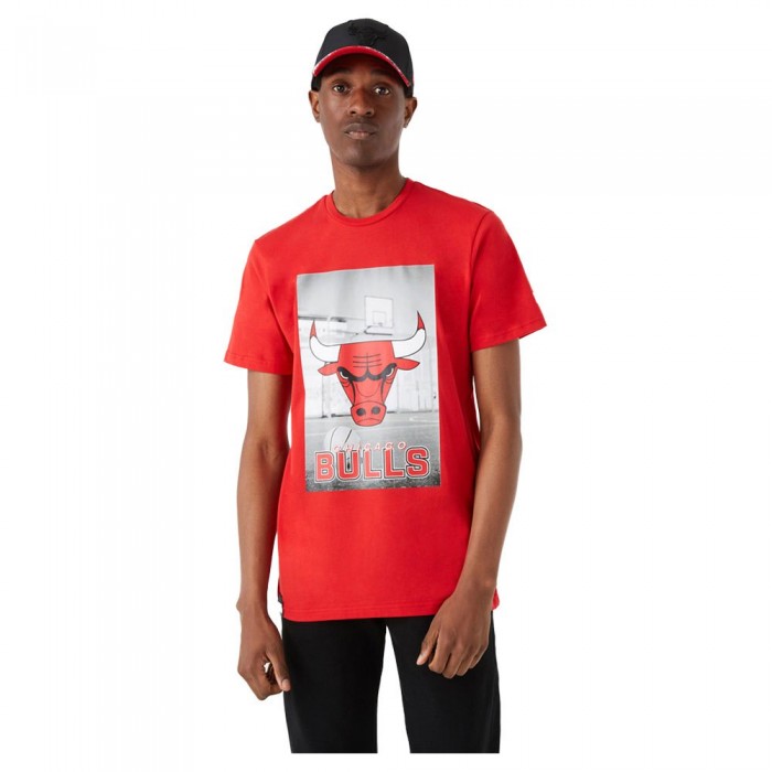 [해외]뉴에라 반팔 티셔츠 NBA Photographic Chicago Bulls 138207519 Red