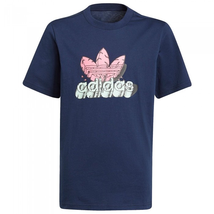 [해외]아디다스 ORIGINALS 반팔 티셔츠 15138115258 Collegiate Navy / Solar Pink