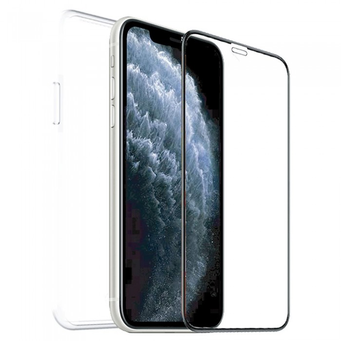 [해외]MUVIT 덮개 Pack Apple IPhone SE/8/7 Case Glass 소프트 And Tempered Glass 137811389 Clear