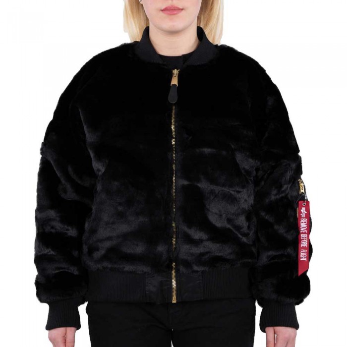 [해외]알파 인더스트리 MA-1 OS Fur 재킷 138020113 Black
