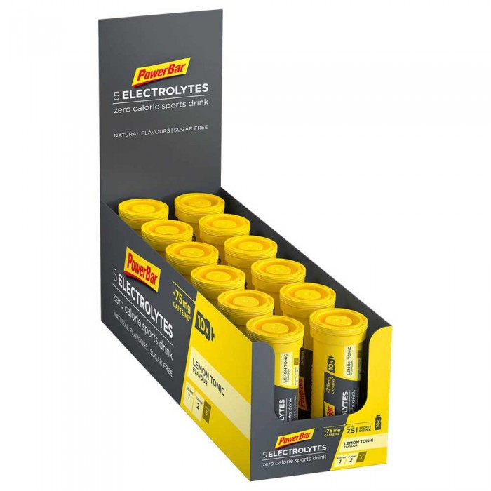 [해외]파워바 유닛 레몬 토닉 부스트 타블렛 5 Electrolytes 40g 1 4138258785 Yellow