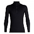 [해외]아이스브레이커 200 Oasis Merino 긴팔 베이스 레이어 9136879898 Black