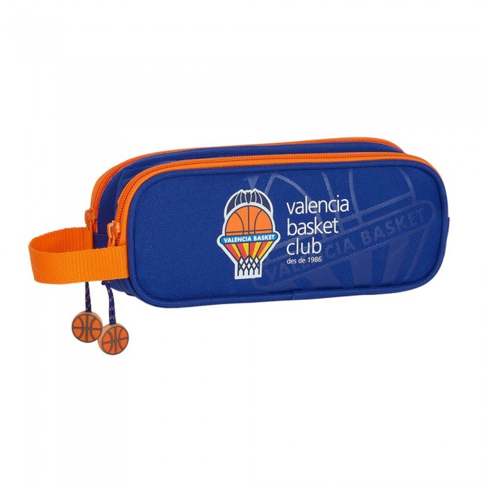 [해외]SAFTA 더블 필통 Valencia Basket 137682048 Blue / Orange