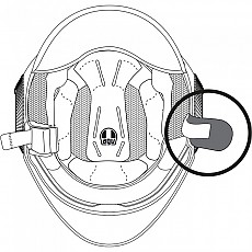 [해외]AGV Orbyt 턱끈 패드 9137342031 Grey