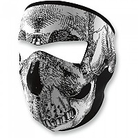 [해외]ZAN 헤드기어 Neoprene Full Face Mask 9137336828 Black / White Skull Face