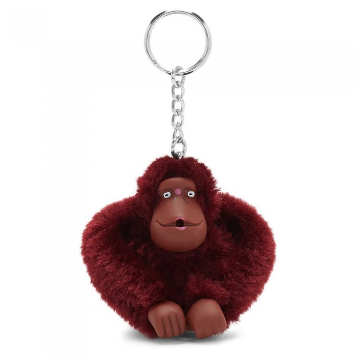 [해외]키플링 Monkey Clip M Key Ring 10 Units Dark Sangria Red