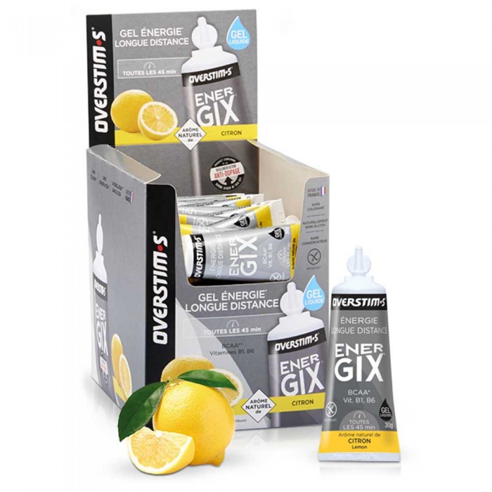 [해외]OVERSTIMS Energix 30gr 36 단위 레몬 에너지 젤 상자 12138006486 Grey